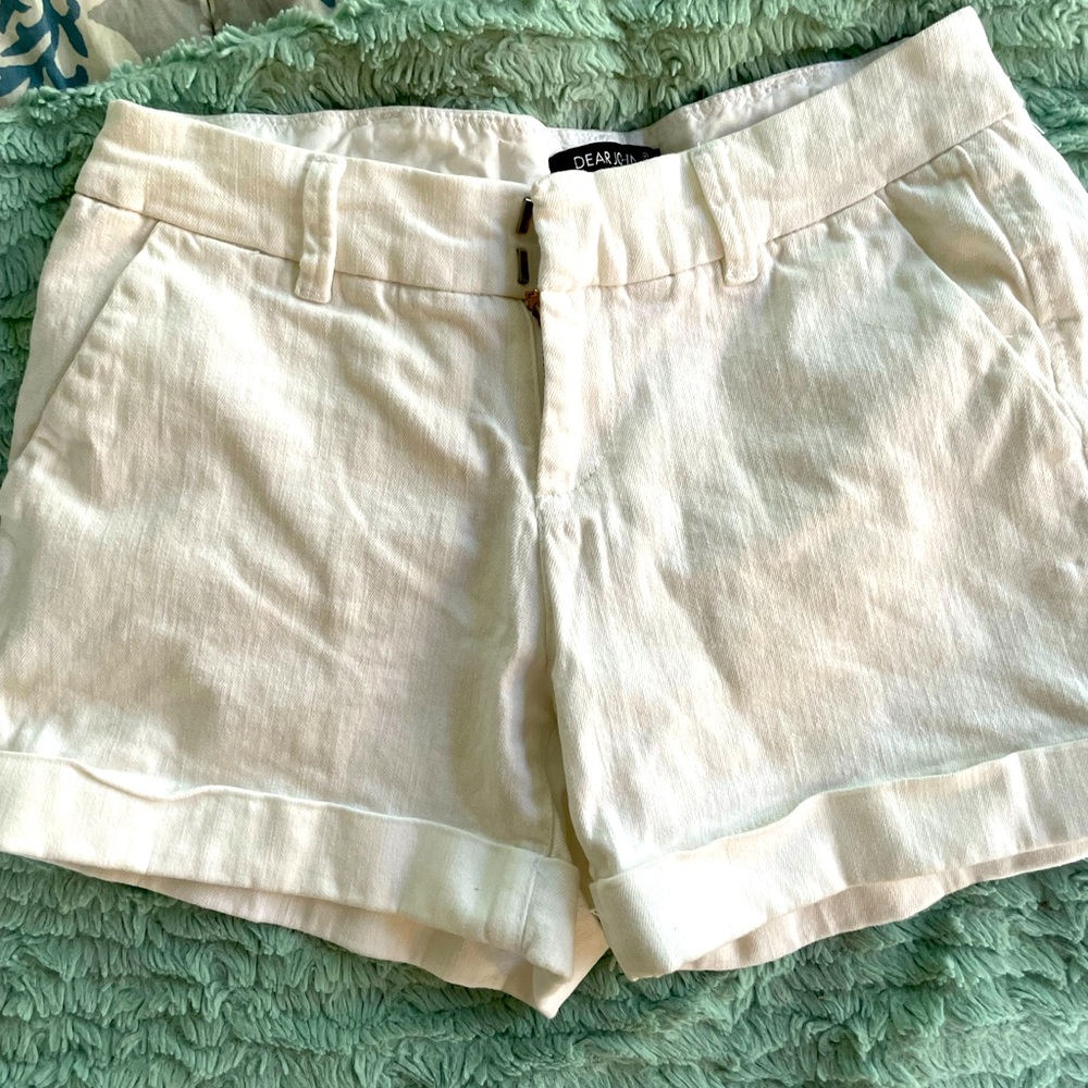 EUC white denim shorts Dear John sz 27